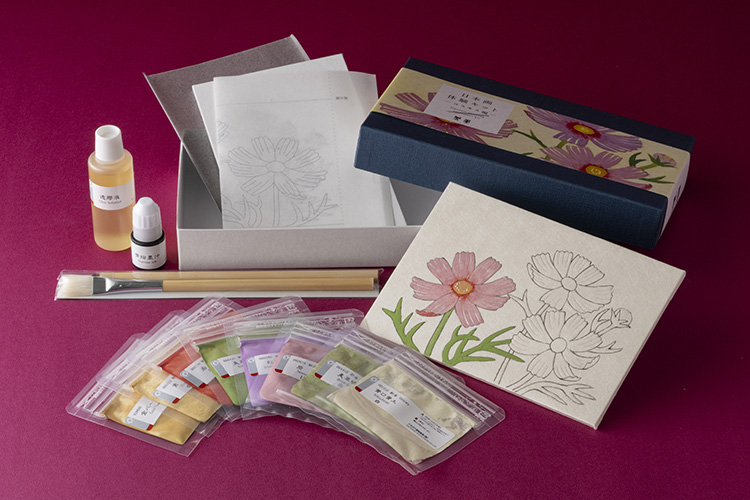丹青堂 日本画体験キット（コスモス編）画像