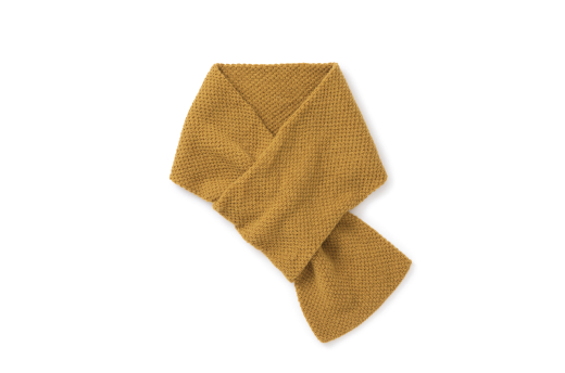 鹿の子編みの洗えるマフラー