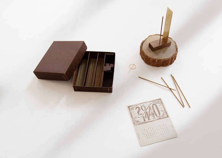 ISSH お香セット 60 本（3 種 ×20 本）、木製香立て , 真鍮製スケール , 真鍮製ピン 6,050円 